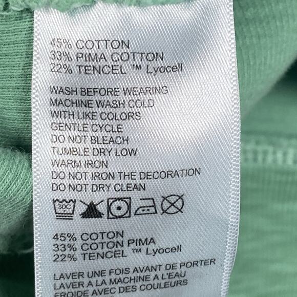 Tommy Bahama Pullover Mens Size XL Long Sleeve 1/4 Zip Light Green Mock Neck - Picture 7 of 7